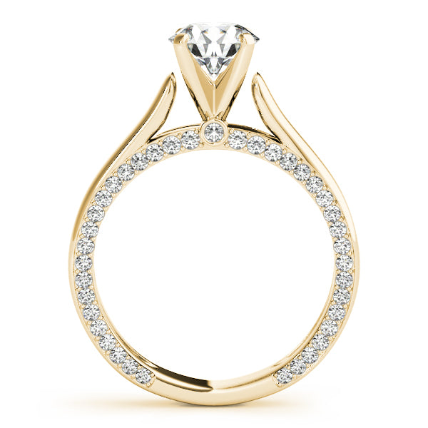 Estella Round Diamond Solitaire Engagement Ring-VIRABYANI